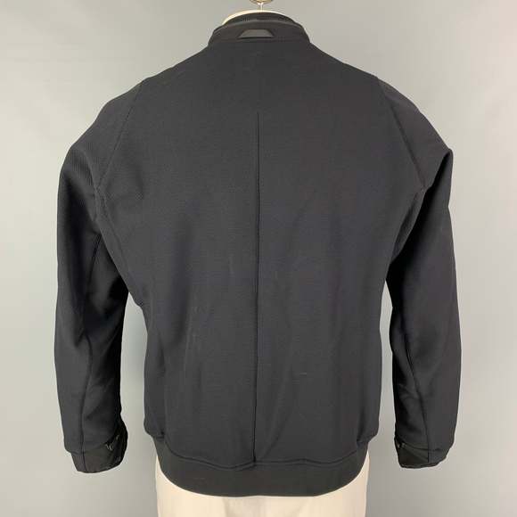 ACRONYM Black Textured Polyester Zip & Snaps Jacket - Picture 3 of 6